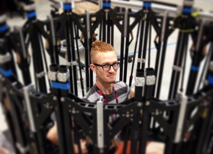 NASAJPL_Edu's tweet photo. It may look cartoonish, but the face of NASA's next Mars rover is serious business for @NASAJPL intern turned #Mars2020 mechanical engineer Jeff Carlson. Find out how he went from an internship in "space origami" to building a Mars rover: https://t.co/6Ax0OB1IX8
#MeetJPLintern https://t.co/6IxAGMZY5F