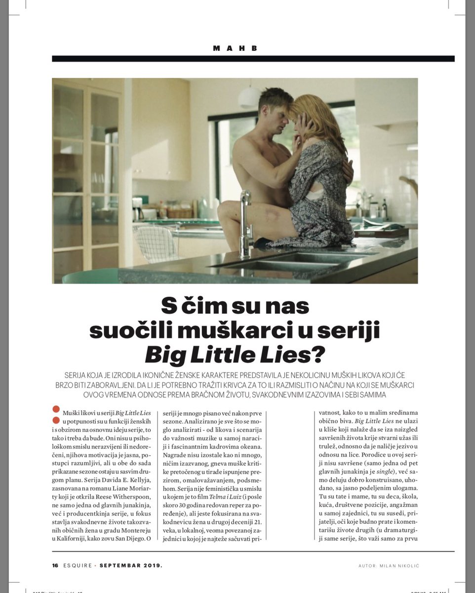 Esquiremagazin's tweet photo. U septembarskom broju (izmedju ostalog) https://t.co/n2Aj8DhGkY