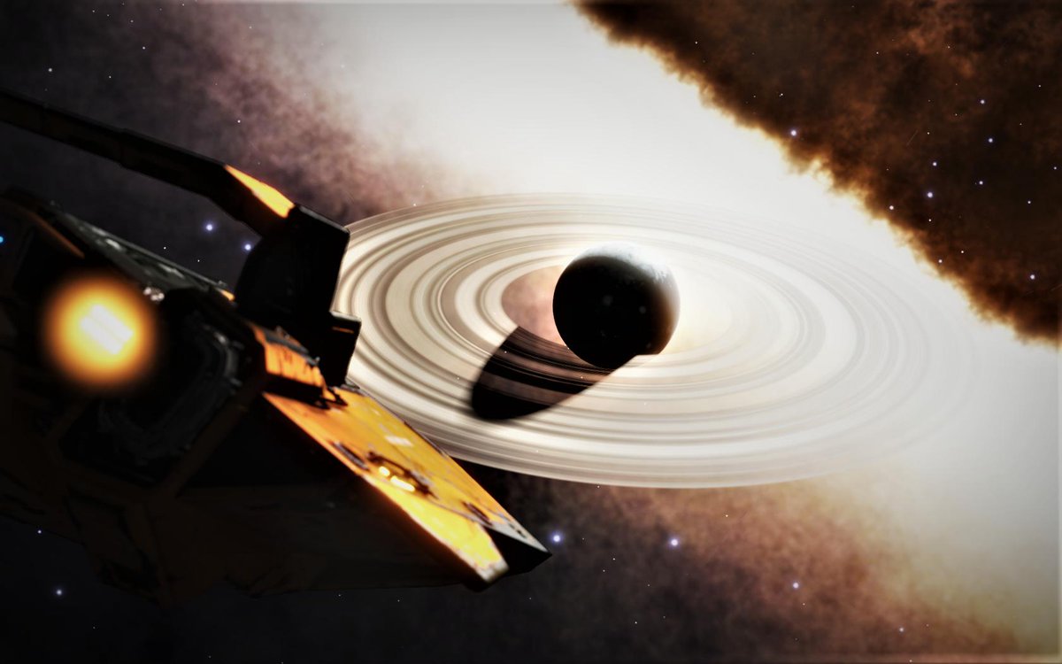 PrimetimeCasual's tweet photo. #DestinationSol 047: Found this little gem in a system with two water and one ammonia world. It is amazing that so close close to one of the major sights (Eta Carinae) there are so many undiscovered jewels in the black.
#EliteDangerous #DistantWorlds2 #EDPostcards https://t.co/0EuN4phCID