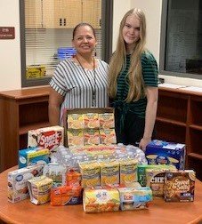 A BIG THANK YOU to S.A.D.D. (Students Against Destructive Decisions) and S.A.D.D President, Kaylee Bragg for restocking our Guyer food pantry.  Super thankful for your generosity.  Contact the Guyer Counseling office for more information on how to help with our food pantry.  💙