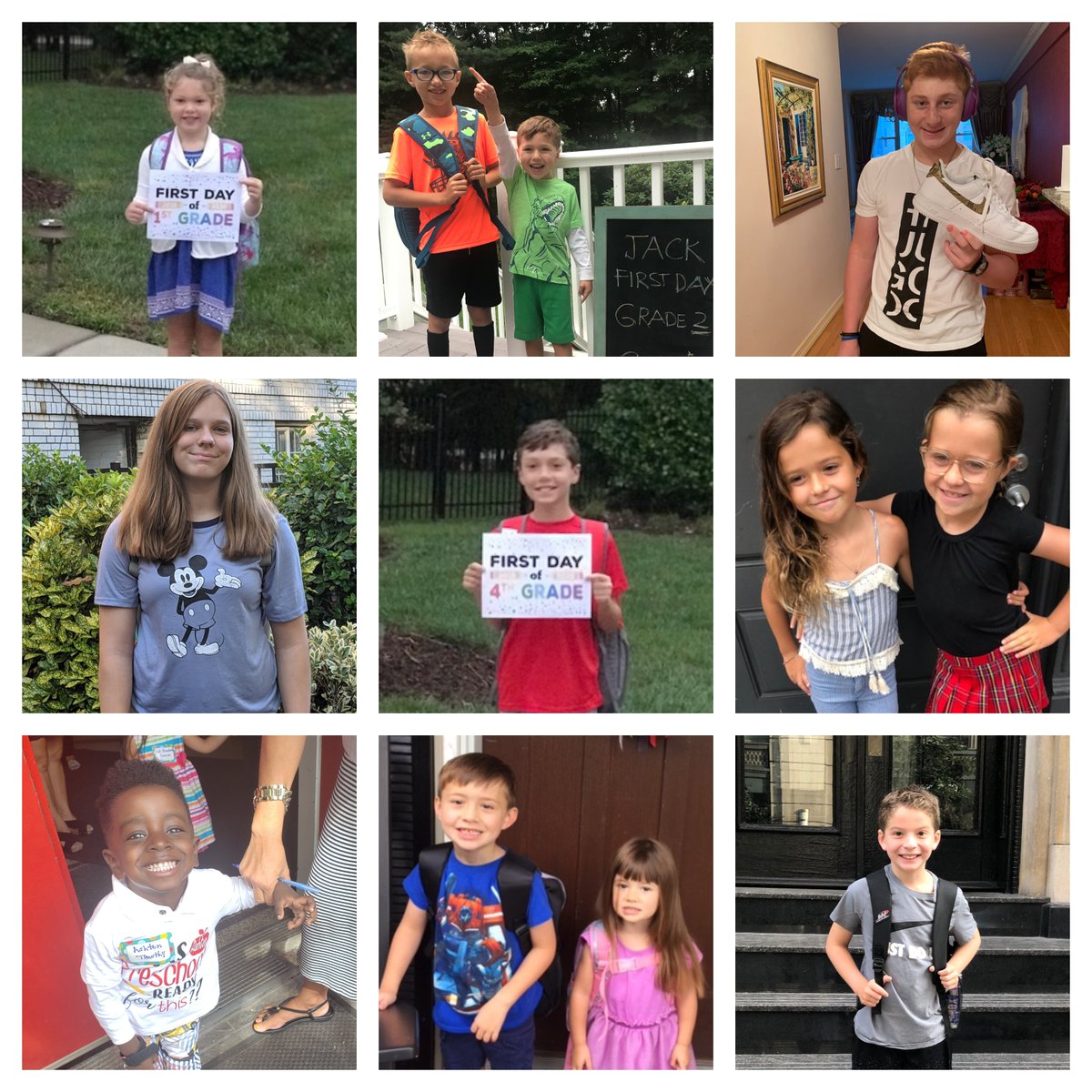 MBoothAgency's tweet photo. It's #backtoschool season! Take a look at a few of our M(ini) Boothers who were ready to conquer the new school year on their first day! #TheBoothLife 📚✏️🍎 https://t.co/0EJ6sPqvUL