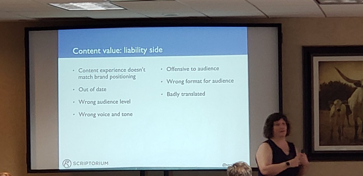 MeganGilhooly's tweet photo. Content can be a multiplier or a liability.  @sarahokeefe  #CIDMBP https://t.co/K6aCpoOBrx