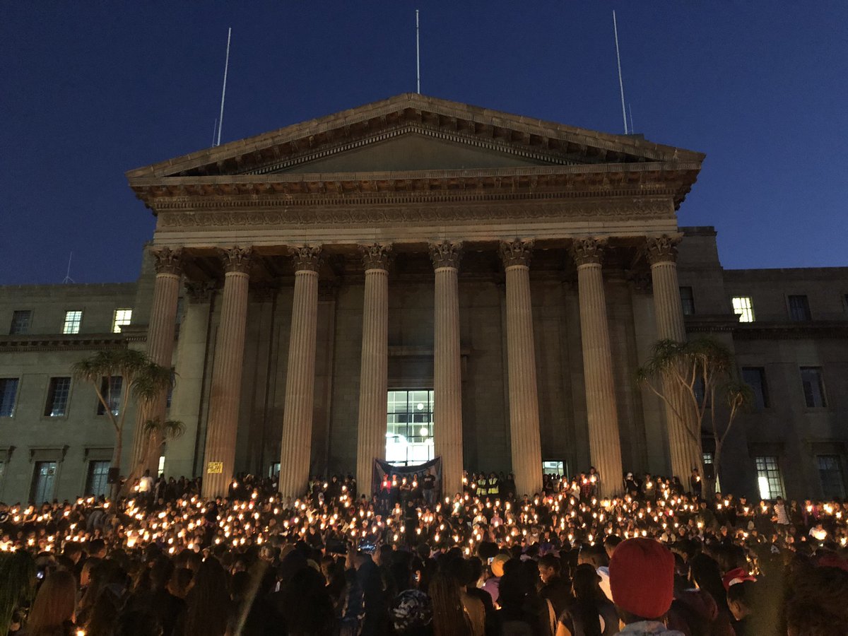 Wits_SRC's tweet photo. Thank you to everyone who came through today in support of the #AmINext movement. It stops with us!! Hopefully, this is the last time we are protesting for the importance of women’s rights! ✊🏾#mbokodo #Aminext https://t.co/4QgKK1hrKT