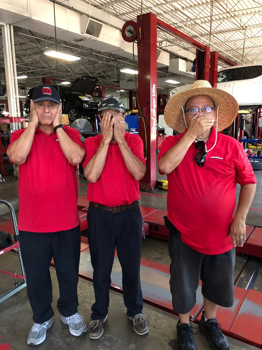 Freeman_Toyota's tweet photo. Here's a few of our guys having a little fun! π π π #WorkHard #PlayHard #FreemanToyota2019 #comeseeFreeman https://t.co/bjkjt4Q3R8