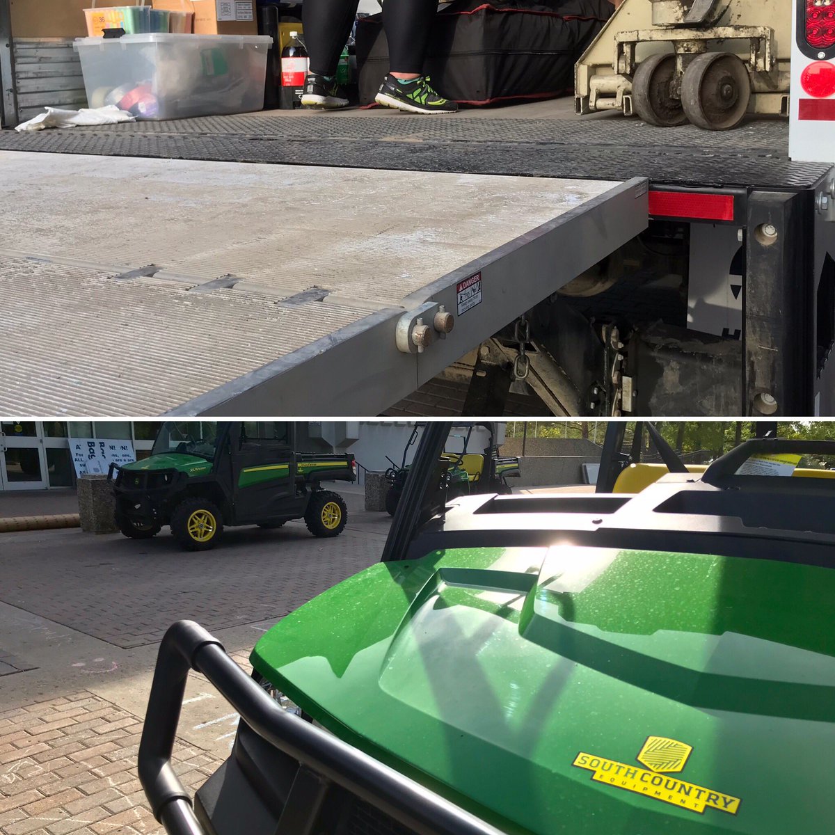 RunQCM's tweet photo. Iβm pretty sure 80% of our @GMSlivingwell @RunQCM organizing committee volunteers are only involved for the chance to drive the @SouthCountryEq @JohnDeere gators and run the lifts on the 5-ton trucks. π #WeMakeOurOwnFun #CommitteeLife #Volunteer https://t.co/aYXfEbqAzV