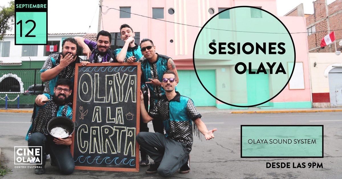LosOlaya's tweet photo. Familia! nos vemos este jueves en una fecha muy especial!

SESIONES OLAYA del @CineOlaya 
Presenta "Olaya a la Carta" 

Escoge tus temas en el evento
https://t.co/uFfdjV0RdG

Asegura tus preventas en @joinnus AQUÍ: https://t.co/NsP1fKMUGF

#OlayaalaCarta #SuenanLosOlaya https://t.co/J2yo1gIdmL