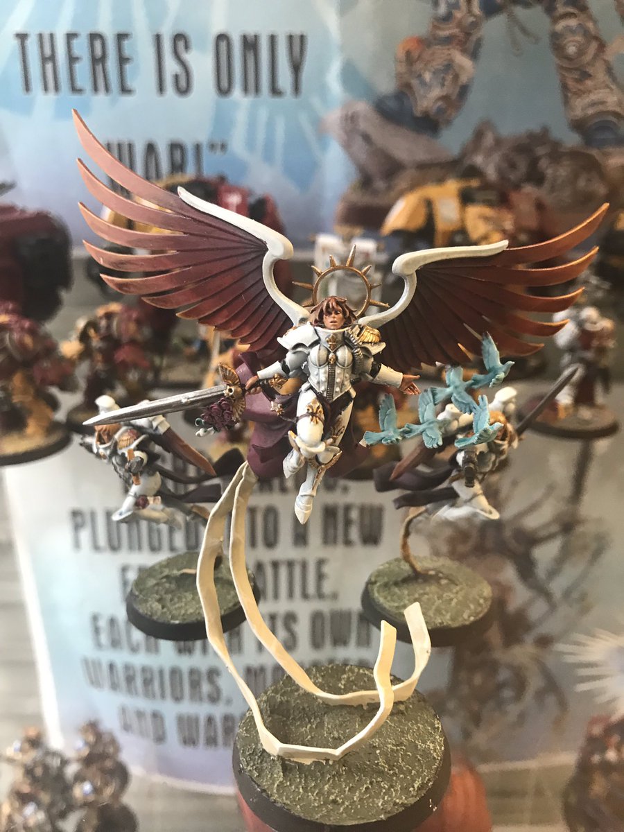 GW_Salisbury's tweet photo. Started reading Celestine by @AClark2018 felt inspired to finish my version of the Living Saint. If you havent read the book you are 100% missing out. Check out your local Warhammer Store for a copy now. #sistersofbattle #Paintingwarhammer #livingsaint https://t.co/v2Qm7p2RuF