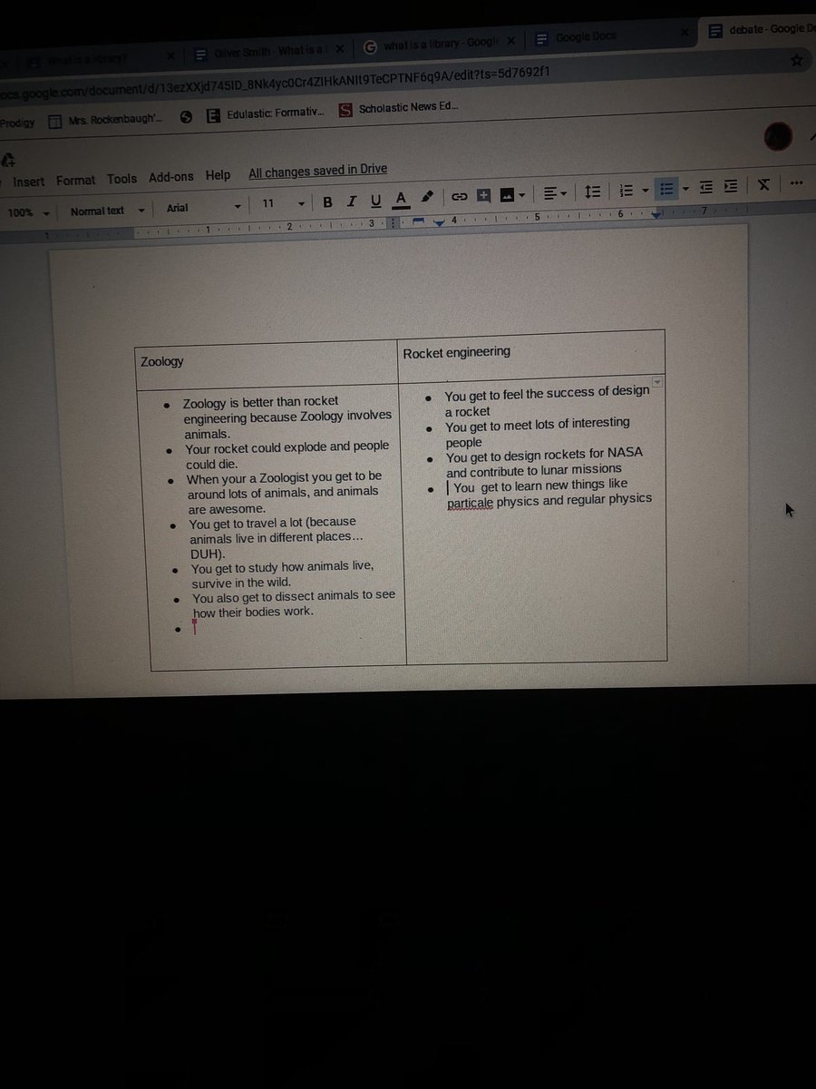 CoachCantrell5's tweet photo. 6th graders having digital debates today using Google Docs! Students were paired up and had to communicate via Google Doc using the share and edit feature! Communication and collaboration at it’s best 👍 Go Burg! @DanielleMProhas @McBurg_MS @McBurgEntTech @HuffmanMJ @ohiohipoint https://t.co/0XVo2FoTip