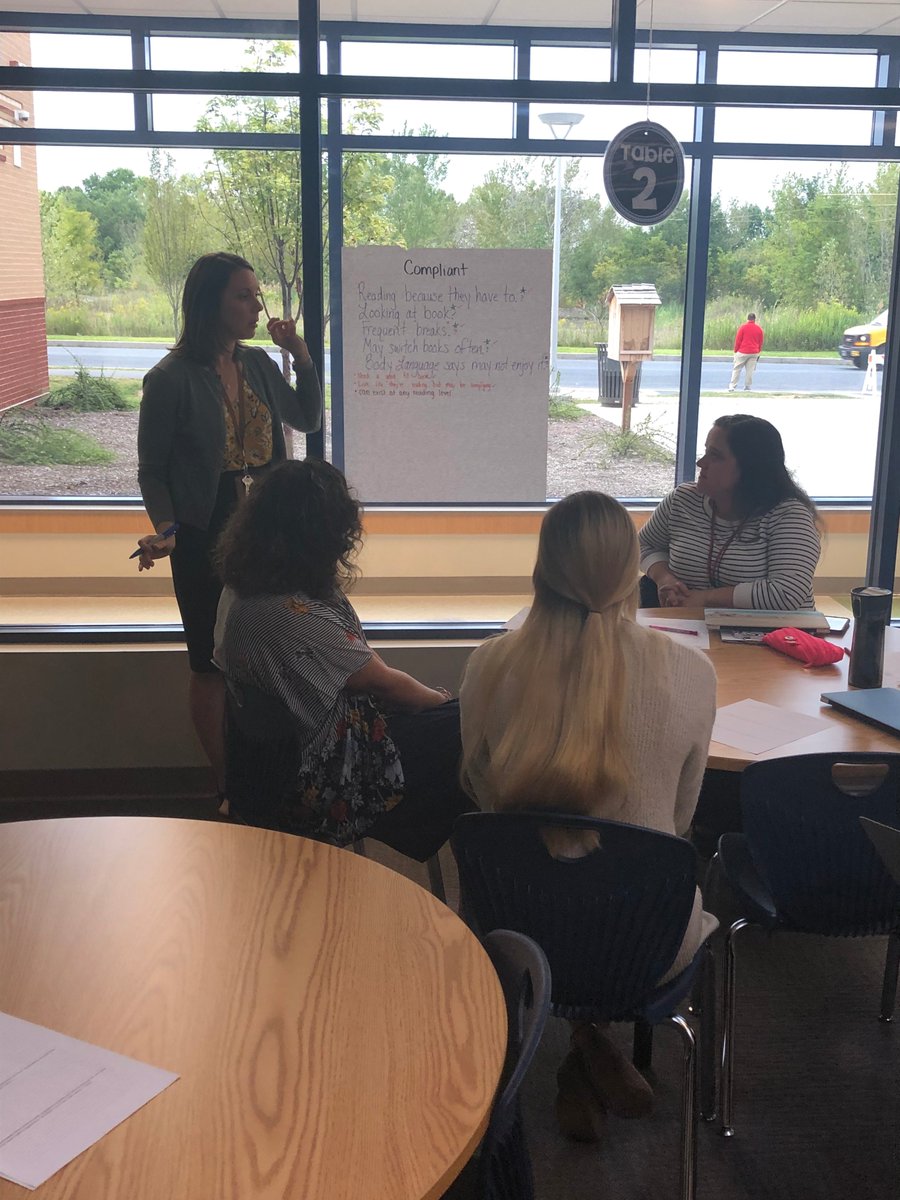 @Northwest_Elem intermediate teachers collaborated to have informative discussions as they unpacked engagement levels to foster engaged readers in their classrooms. #professionallearningcommunities