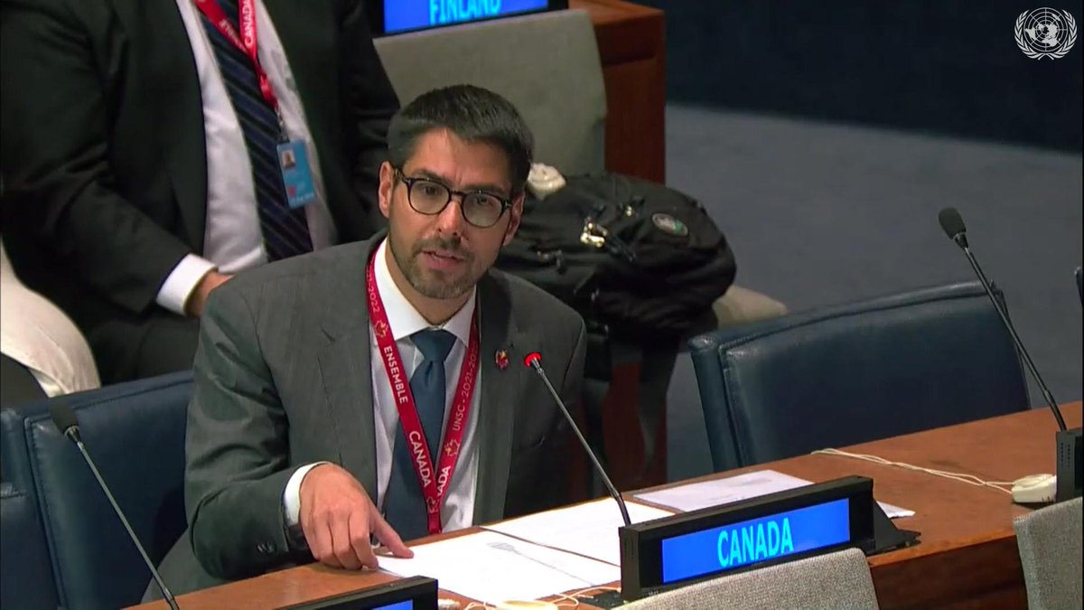 CRdeparlemonde's tweet photo. Canada's @ArbeiterRichard delivers Statement for an #OpenFreeSecure #Cyberspace to the opening session of the Open Ended Working Group on Developments in ICTs in the context of International Security
#CyberSecurity #CyberStability #OnlineFreedoms https://t.co/sbJxFtNSiW