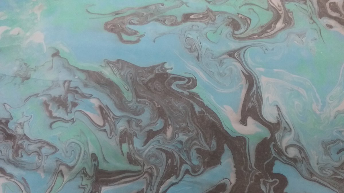hawley_kate's tweet photo. #Marbling papers at #barreschools for our 3rd and 4th grade sketchbook covers. A great way to start the year. All students are hands on and have a feeling of success! @suminagashicom @theartofed #vted #BCEMSvt https://t.co/A5ylCytEya