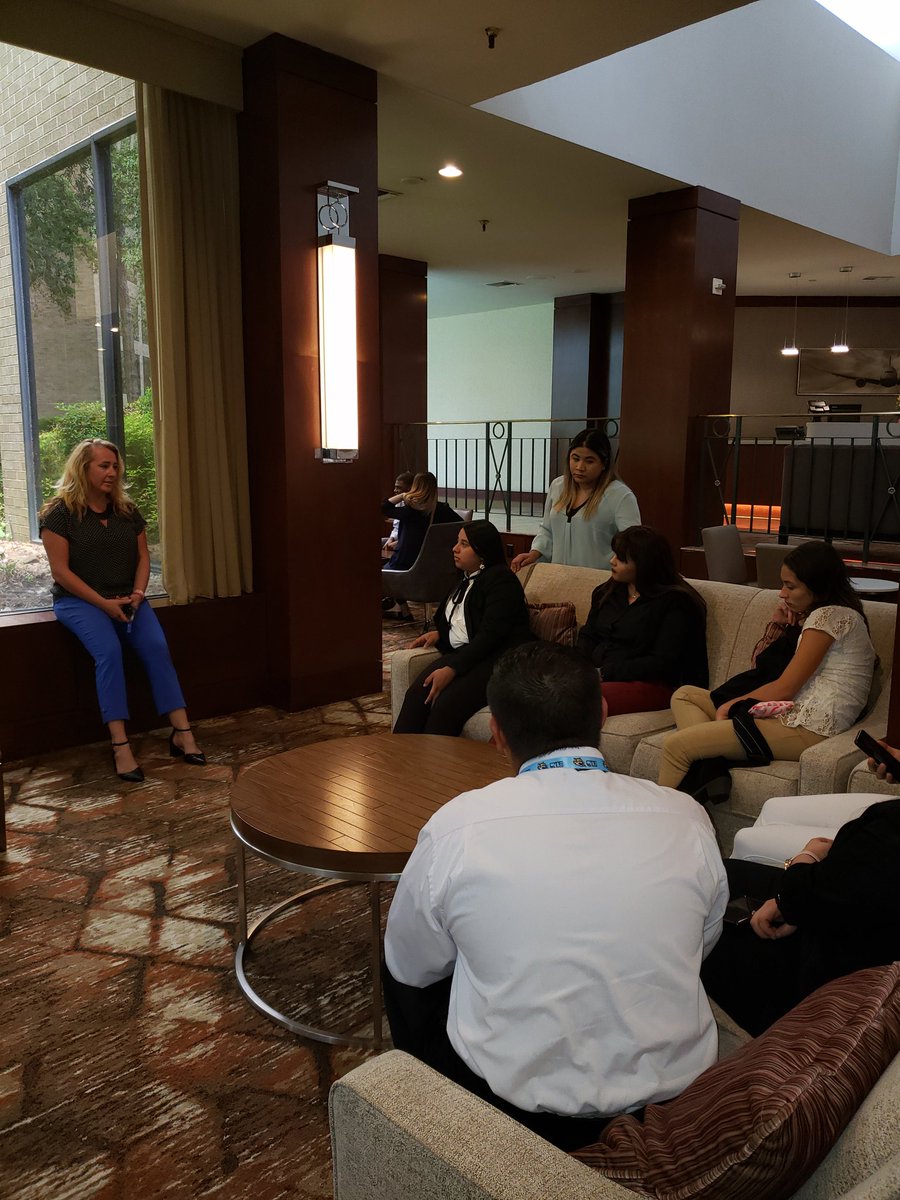 AmieT1999's tweet photo. Hospitality Students attending student orientation at the Doubletree and Sheraton Hotel! Getting ready for their internship! #WeAreAldine #BlansonReady @BlansonCTEHS @BenIbarraCTE @RomaGuerra2 @AldineCTE https://t.co/p2bTFzxU8X