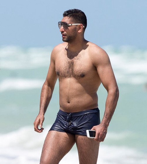Celeb Lover på Twitter: "Amir Khan in wet boxers, with a little bit of...