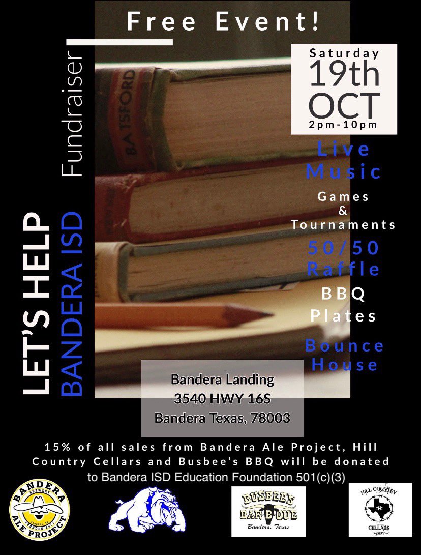 Mark your calendars! Family friendly event 10/19 to support BISD Education Foundation!