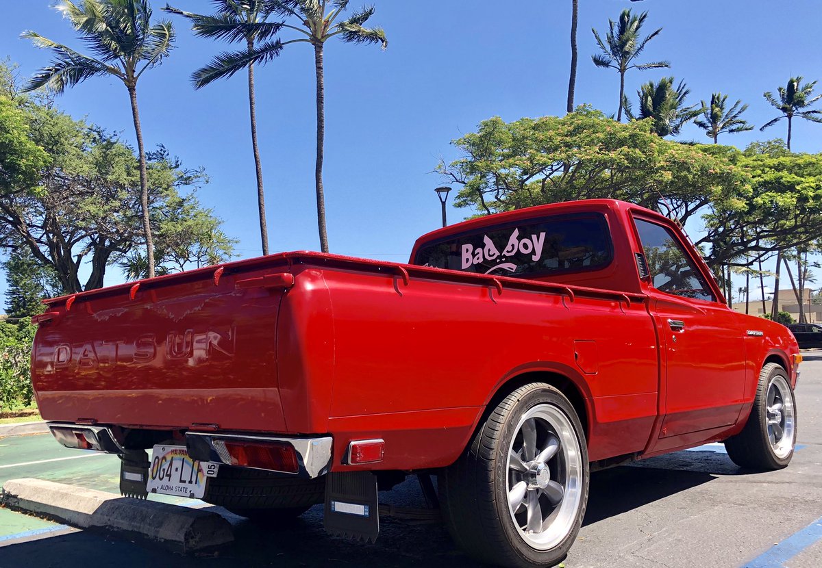 RadMauiRides's tweet photo. There is no more #rad 70’s era small truck than the #Datsun 620 Series.
This #maui #ride is indeed one #badboy #OG4LIF #hawaii https://t.co/zXMjPCvils