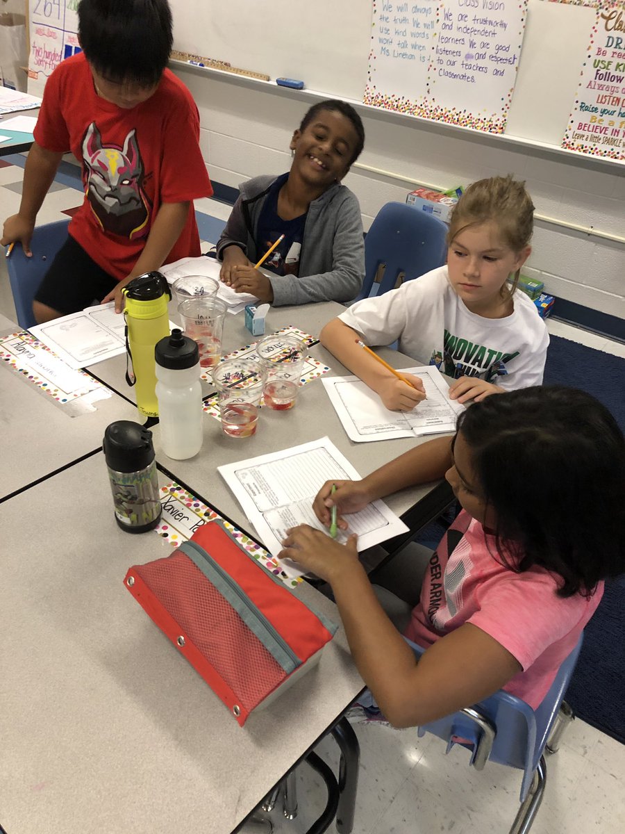 MsLinehanBMES's tweet photo. Working on this week’s independent science experiment with a partner. What will happen to a gummie worm in water and 7 Up? #TeamBMES #InquiryAtItsFinest #WhatsYourHypothesis? https://t.co/lpJQ8xDQR9