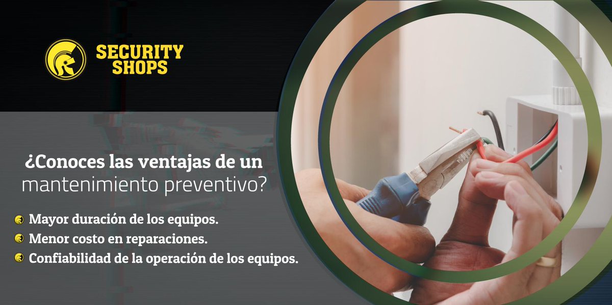 Security_Shops's tweet photo. No permitas que una situación crítica te sorprenda, realiza periódicamente un mantenimiento a tus sistemas de control.
#SecurityShops #Mantenimiento #Preventivo https://t.co/83F1zdnaNs