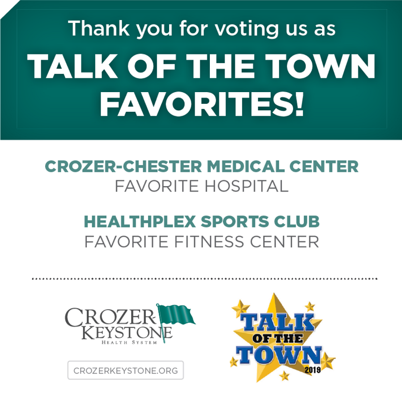 CrozerHealth's tweet photo. Congratulations to the physicians and staff at Crozer, and the fitness professionals of the @HealthplexCKHS Sports Club! https://t.co/9rY5upkr90