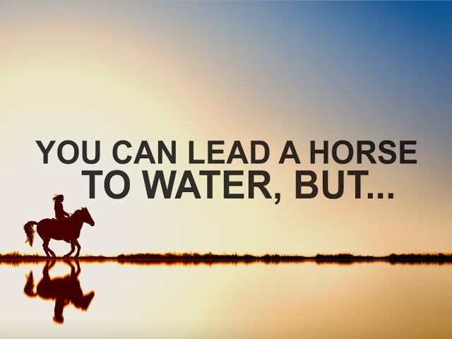 We must do all we are commanded to do, but only the Holy Spirit can make people thirsty for living water.