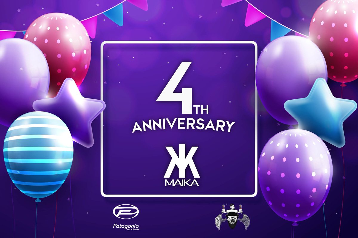 MaikaDisco's tweet photo. Festejamos los 4 años de Maika 👑
Y tenemos una noche llena de sorpresas para vos! 🥳 
Participá ↘️
➡️ 1 COMBO👉 Champagne + Speed + 3 Free + After Party 
➡️ 3 COMBOS VITTO'S👉 After Party + Free + Consumición 
👉 SEGUINOS ✅ RT ✅ NOMBRA 2 AMIGXS ✅ @MaikaDisco 👑 @patagonialys https://t.co/nvup8E2qdr