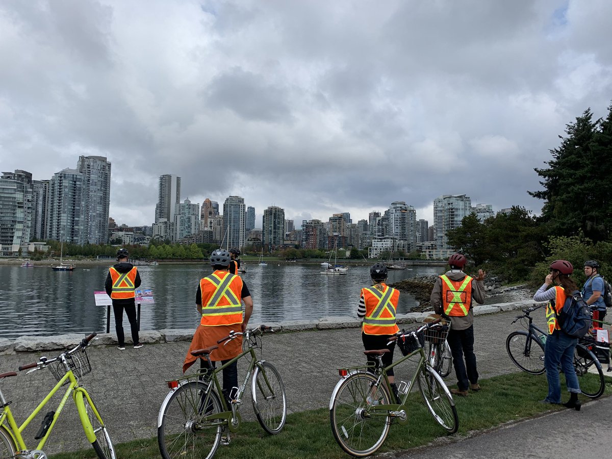 TrisMartinson's tweet image. Vancouver has an all ages all abilities policy that prioritizes pedestrians and cyclist on all roadways.  Improved bike infrastructure (protected bike lanes) has significantly improved traffic flow, road use and equity in transit.  #RailVolution