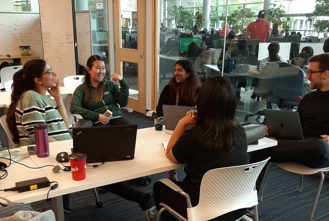 We are fortunate enough to have such an amazing team at <a href="/TheAIHub/">The AI Hub</a>. This talented team works hard to develop #AI projects for Small &amp; Medium-Sized Enterprises while they have fun. #DCProud <a href="/durhamcollege/">Durham College</a> #SMEs #SuccessMatters