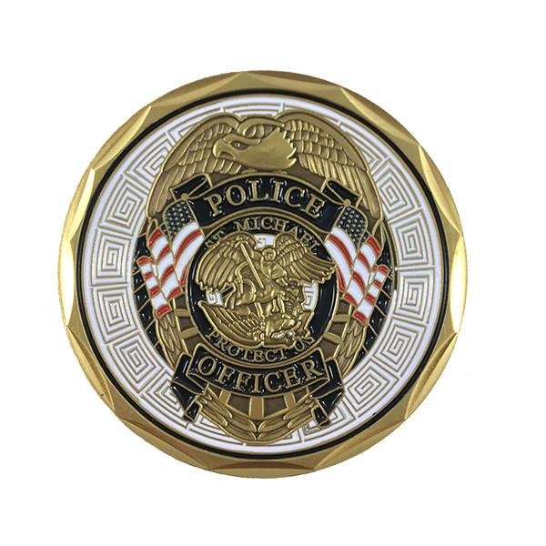 ThinBluLn4Women's tweet photo. TIME FOR A GIVEAWAY in honor of  #NationalSuicidePreventionWeek 

St. Michael Challenge Coin (preview front/back)

Must do all 3 things. Winner randomly chosen from those eligible on 9-12-19.  
1. Follow us 
2. Retweet 
3. Like this post 

#GiveawayAlert 
#ThinBlueLine https://t.co/DbhrpJ4kTP