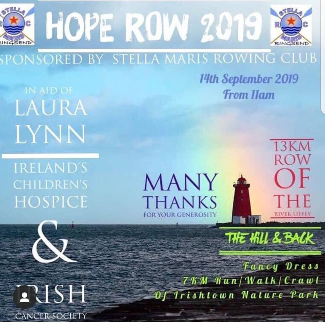 DalkeyRowing's tweet photo. It’s Hope Cup Row Week hosted by Stella Maris Rowing Club this Sat 14 which I know will be a huge success. This years charities are @LauraLynnHouse & @IrishCancerSoc | Good luck to all crews taking part #rowing #charities #raiselotsofmoney https://t.co/uM0ifORFPO