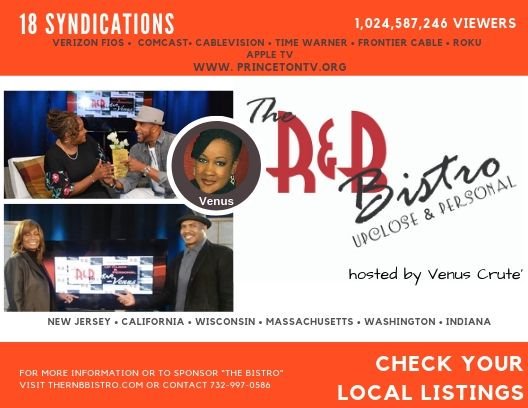Venus987's tweet photo. We are celebrating the anniversary of our 3rd year of broadcasting this show on #PrincetonTV. Over the past 3 years "The Bistro" has be moving across the country to a public cable station near You, because of YOU! We Thank You! #Workingonthedream
#Talkshowhost
#MC https://t.co/XqEfUUK7cp