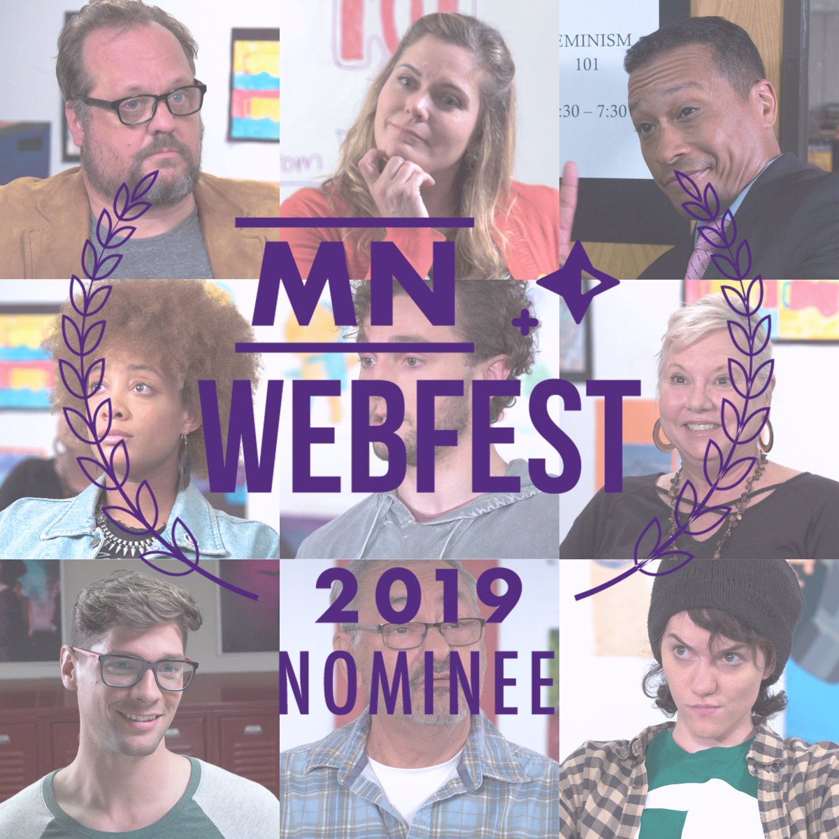 Fem101Webseries's tweet photo. THANK YOU @MNWebFest !!! 🙏 

This year we're nominated for Best Comedic Ensemble, Best Sitcom, Best Representation of Women, and Best of Minnesota! Congrats team! 🥳 

So excited to represent here at home. 😍 
See you all Sept 26-29! Free Tickets @ https://t.co/UhA6UoWcsJ https://t.co/0pCUqPditX