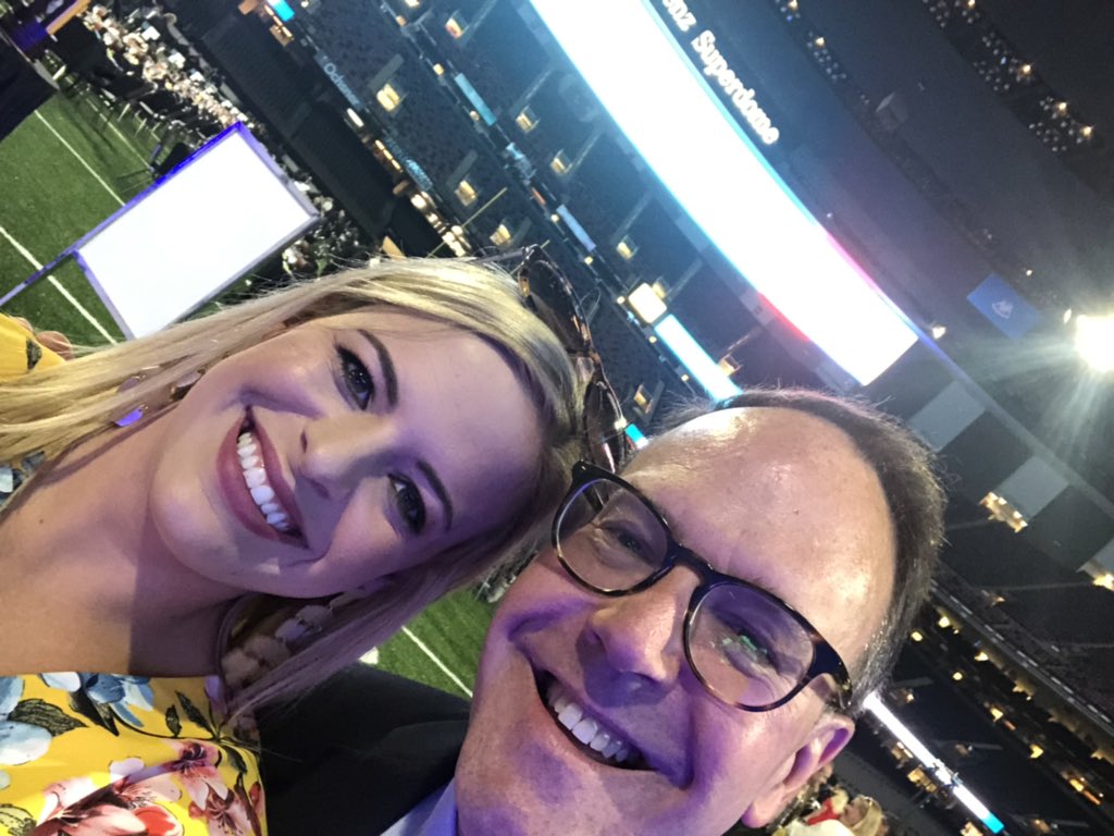 brennavial's tweet photo. Supporting @GNOsports on behalf of @Shell at the @MBSuperdome. Always delighted to be in the presence of @SteveGleason! #TeamGleason https://t.co/FbA4TGQcqE