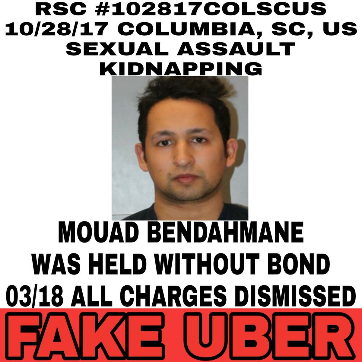 StultzThe's tweet photo. RSC #102817COLSCUS
#FakeUber https://t.co/89xProNKcr