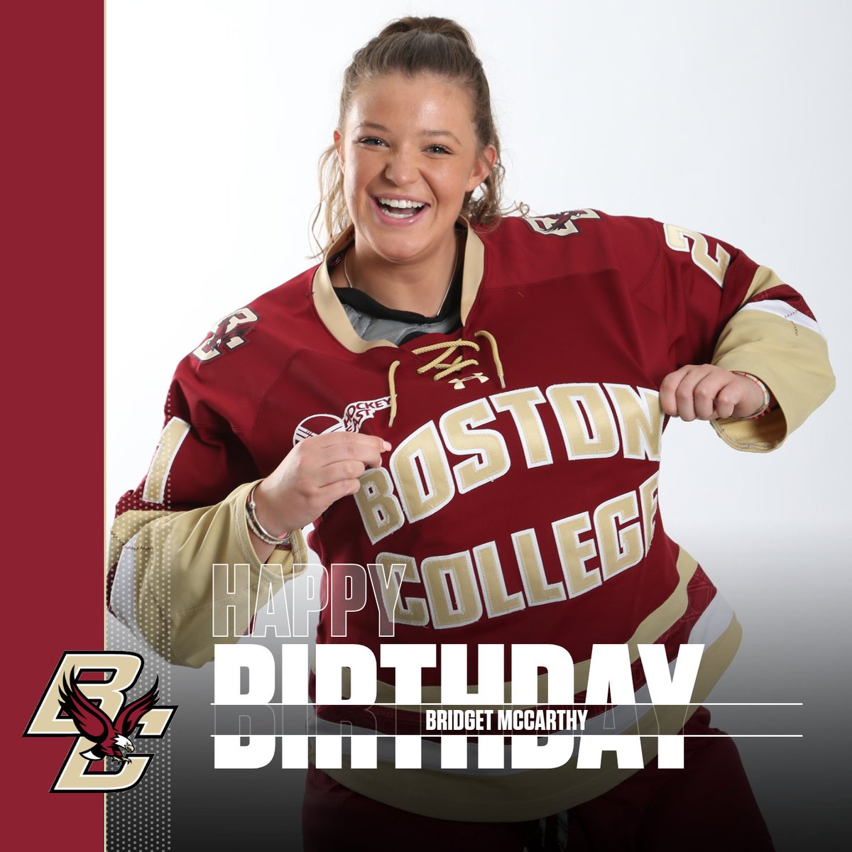 BC_WHockey's tweet photo. 🎉🎈🎈Happy birthday to the one and only Bridget McCarthy!

#WeAreBC🦅 https://t.co/G6lOBFBYrz