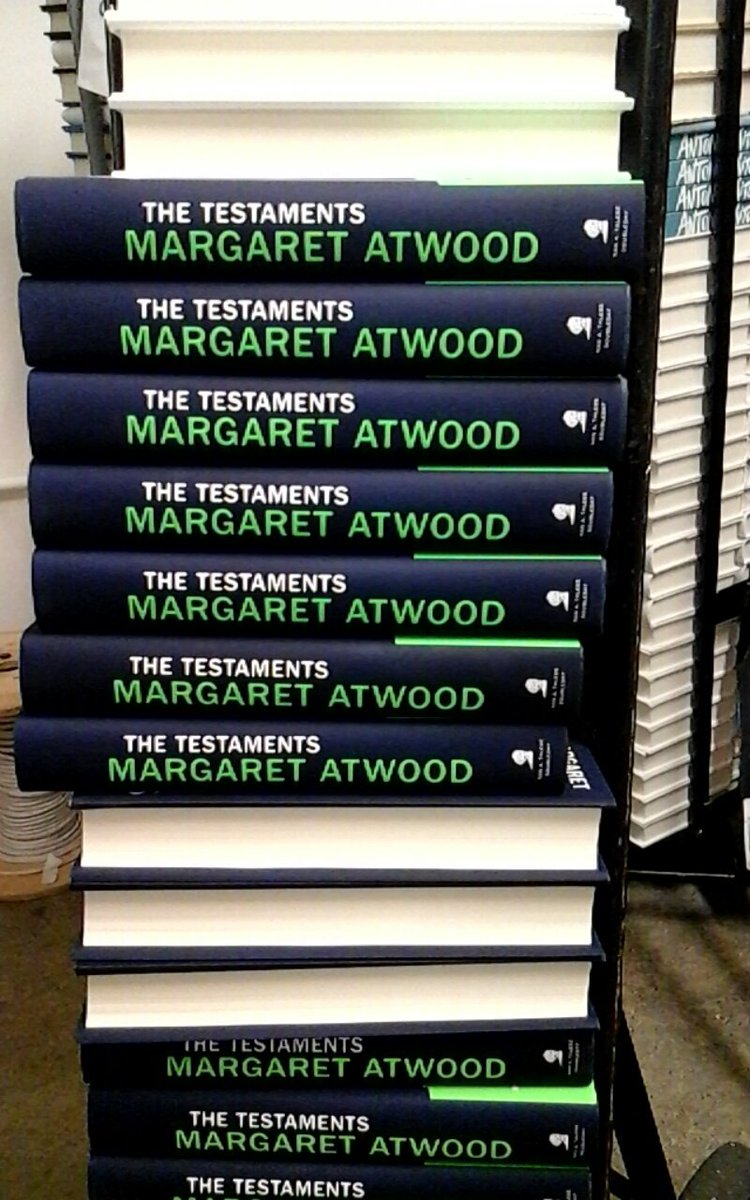 CoopMIT's tweet photo. Good things come to those who wait.  Tomorrow, get your copy of THE TESTAMENTS 30% off.  Coop members save an additional 10%.  #TheTestaments #Atwood #NewBooks https://t.co/8y1T8eRjTN
