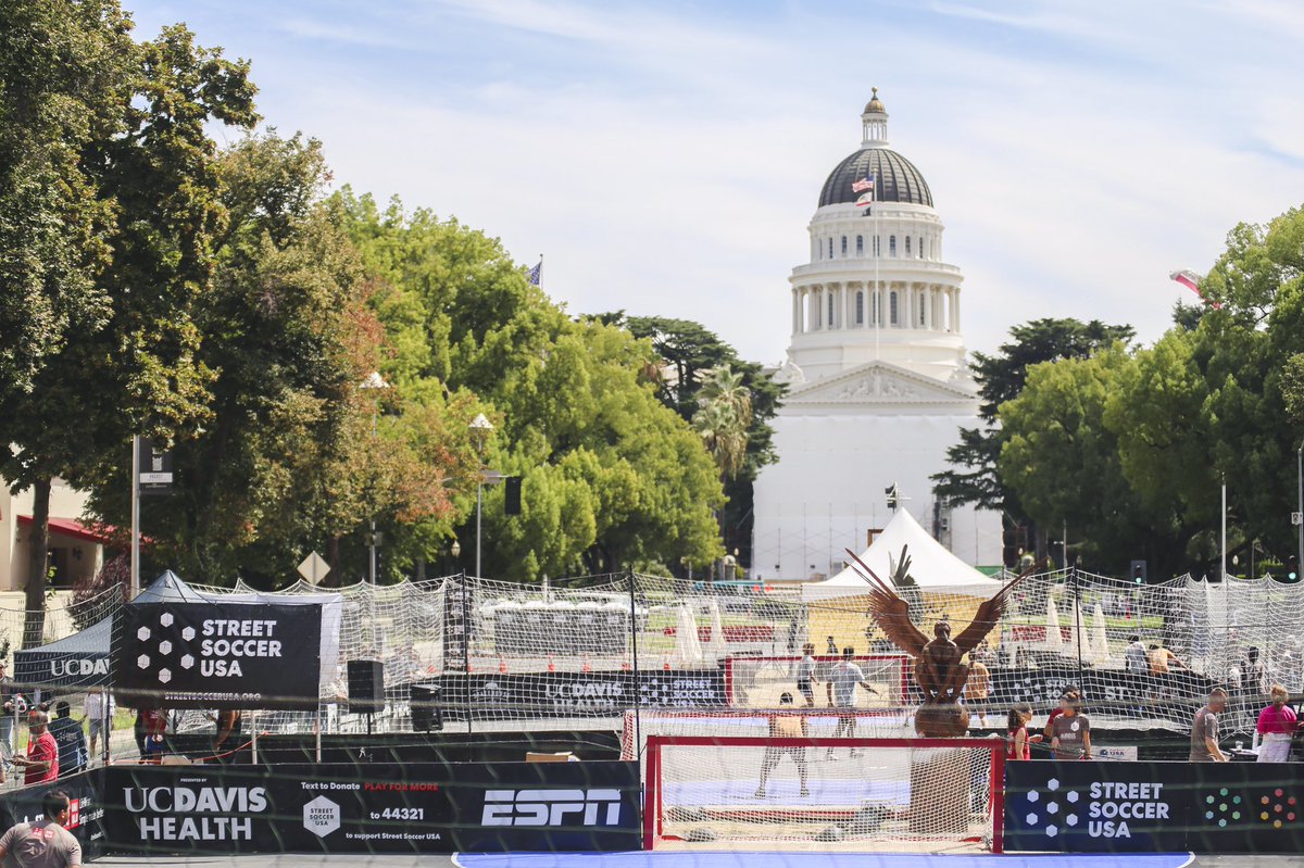 StreetSoccerUSA's tweet photo. THANK YOU SOCCERMENTO for hosting the National Cup this weekend! It was a fantastic few days of street soccer skills, teamwork, and fun! Couldn’t have happened without support from sponsors @UCDavisHealth and @SacRepublicFC! #PlayforMore https://t.co/jPVkG86S4o