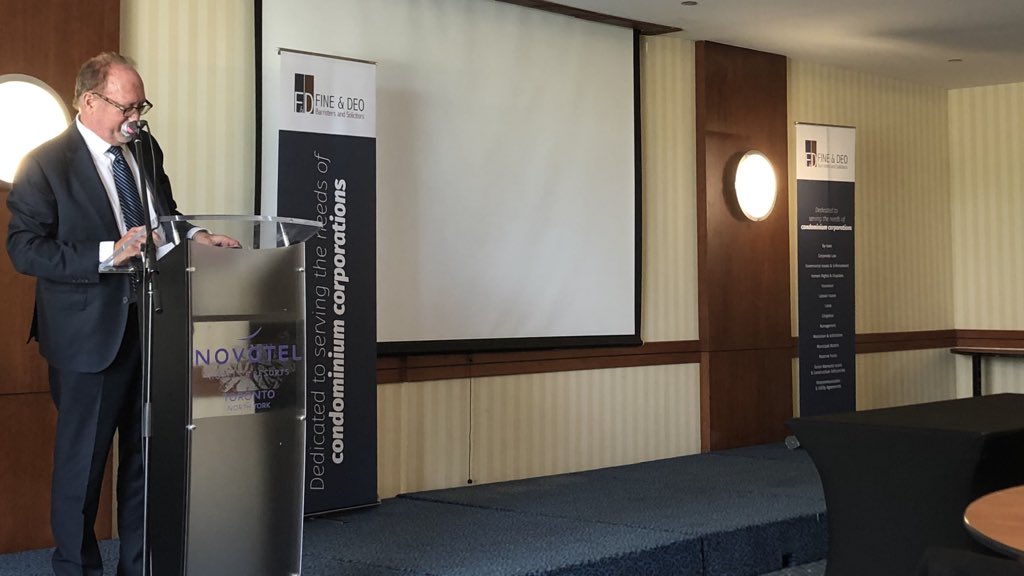 Fine_Deo's tweet photo. Thanks to those who came to our “Out to Lunch” seminar. Jonathan Fine, Mario Deo, Maria Dimakas, Susana Cardoso, Jake Fine and Francesco Deo covered some hot condo law topics - harassment, hoarding, police warrants, chargebacks, surveillance and EV charging! https://t.co/suVD3yI61M