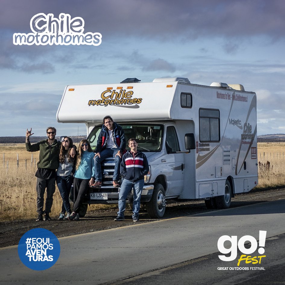 GoFest_Chile's tweet photo. #ChileMotorhomes se especializa en el arriendo de Motorhomes y Campers especialmente diseñados para que tu experiencia de recorrer #Chile sea a otro nivel. Ven a conocer su amplia oferta de vehículos del 25 al 27 de Octubre en #GoFest2019 🍃🙌🏼 #GoFestChile #EquipamosAventuras https://t.co/WpkWAO21yA