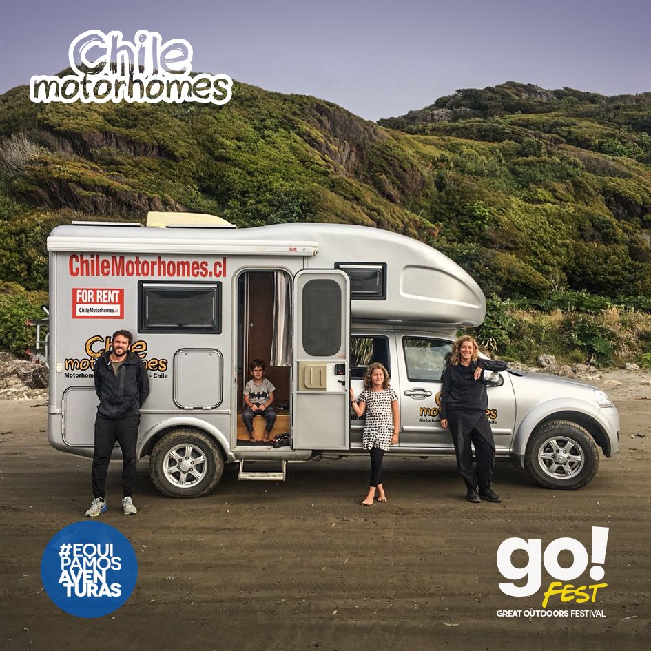 GoFest_Chile's tweet photo. #ChileMotorhomes se especializa en el arriendo de Motorhomes y Campers especialmente diseñados para que tu experiencia de recorrer #Chile sea a otro nivel. Ven a conocer su amplia oferta de vehículos del 25 al 27 de Octubre en #GoFest2019 🍃🙌🏼 #GoFestChile #EquipamosAventuras https://t.co/WpkWAO21yA