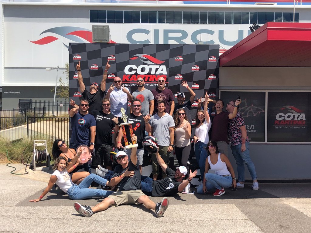 thetakeover_atx's tweet photo. The Twelve Rivers fam had an EPIC Monday out at COTA racing Go Karts π π And yes, there was lots of drifting, fishtailing and plentyyy of smack talking.
#jumponin #teambuilding https://t.co/zQNGAi0Ijx
