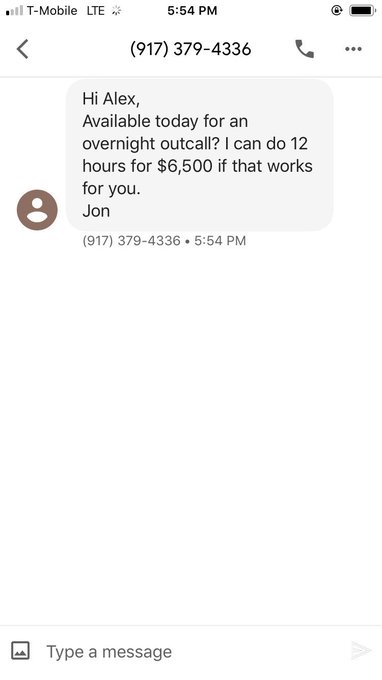 MissParkerAlex - @Arielle_Ivy @EscapeWithAngie Just now!!! New number!!! Can someone stop this creep!! #joeytheplayer https://t.co/4r4VUfKJu8