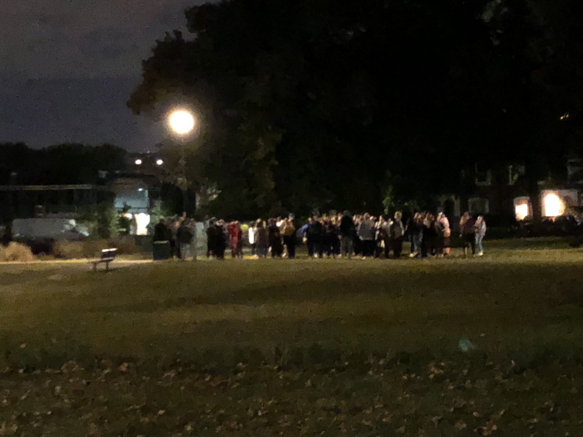 ashadc1's tweet photo. #actongreen #chiswick shed loads of people shrieking in the park something about running? All a bit highly charged ๐๐ซ๐ itโs not even full moon ๐ interrupted my #itvconfessions viewing. ๐ https://t.co/m0fMGCur22