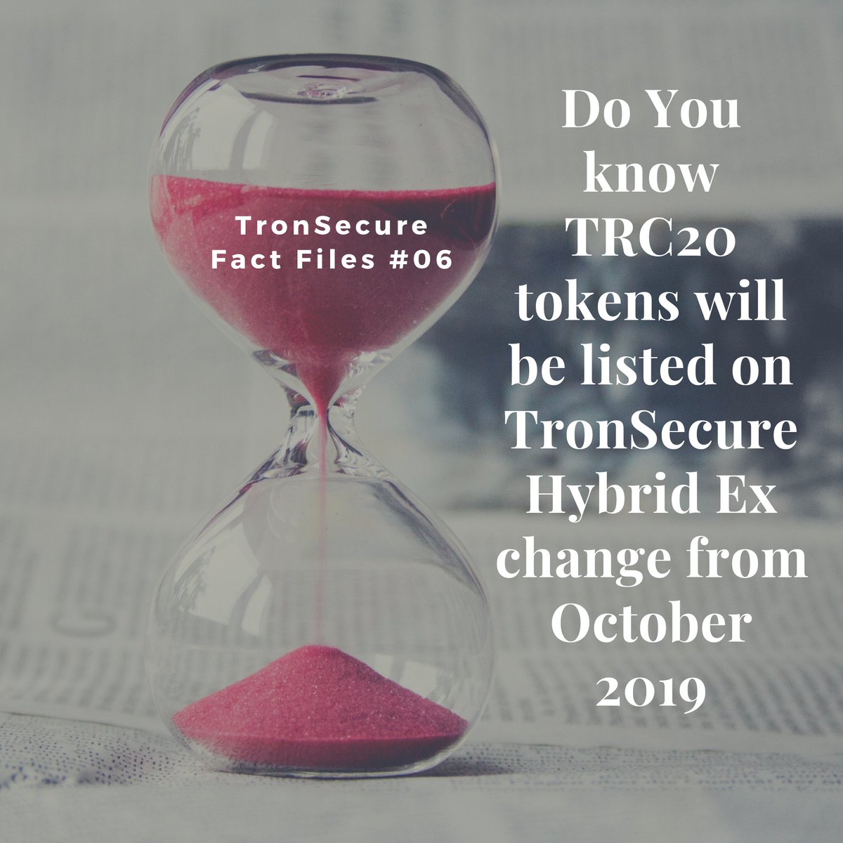 TscHybrid's tweet photo. 🌠 TronSecure Fact Files 🌠
Do you know #TronSecure Hybrid Exchange officially listing TRC20 tokens from Oct 2019.
Web: https://t.co/CQvPQVRSOs
TG: https://t.co/3phCtEP8sU
#trx #tron #TRC20 #bitcoin
#Ethereum @justinsuntron
#cryptotrading #cryptocurrencies #giveaways #Airdrops https://t.co/qI94W9yplv