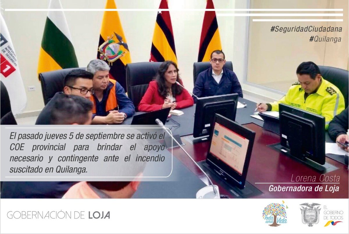 GoberLoja's tweet photo. 📌 INFORMACIÓN | Desde el #GobiernoDeTodos generamos acciones interinstitucionales a través del #COEProvincial. #Quilanga #Loja https://t.co/pG7EVKgRPt