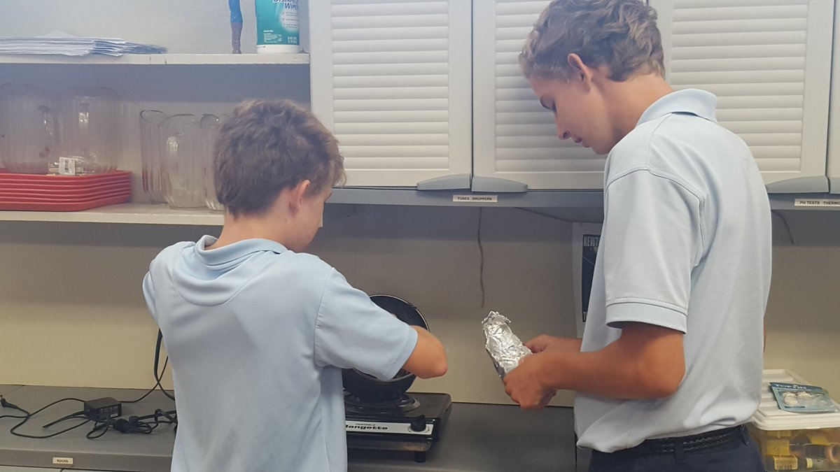 Juliefs77's tweet photo. The eighth graders used their knowledge of scientific notation and dimensional analysis to make fudge in science class this afternoon. #handsonlearning #StCatherineColts https://t.co/HC7L0f7jC6