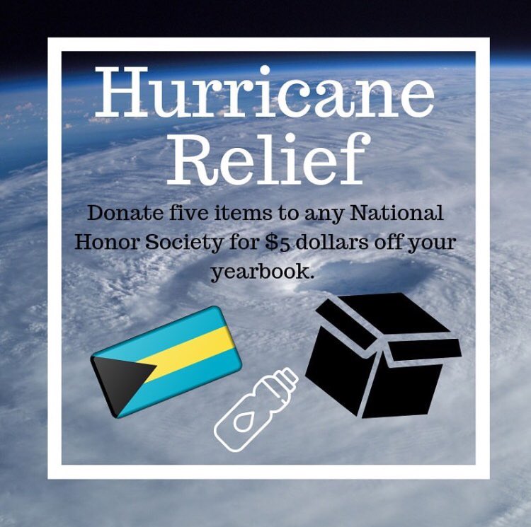 5 for $5!!! Don’t forget to donate 5 items towards the Hurricane Relief Drive for $5 off your Yearbook‼️ Don’t miss out on this opportunity! #yearbook #ppchsprowler