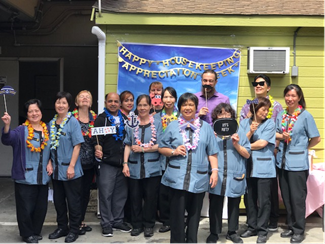 PebblebrookPEB's tweet photo. Do not disturb, we are honoring and celebrating those who consistently bring down the house(keeping)! Happy International Housekeeping Week, thank you to @HotelZephyrSF for inspiring our valued team members #hotels #teamwork #appreciation https://t.co/wusWnMMVgC