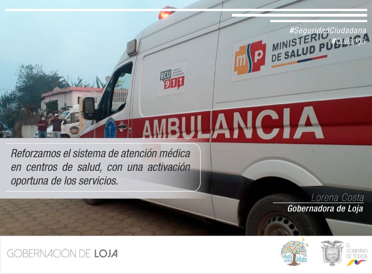 GoberLoja's tweet photo. 📌 INFORMACIÓN | Mantenemos a disposición de la ciudadanía los servicios de @Salud_Ec. #Quilanga #Loja https://t.co/NW7NSeh9a9