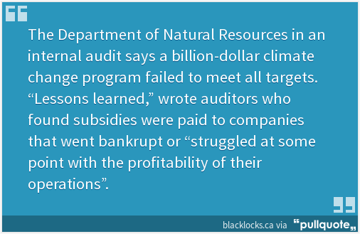 TomTSEC's tweet photo. $1B Climate Plan Fails Audit | Blacklock's Reporter https://t.co/3cEAutb3zA https://t.co/FAXIfdXfFF