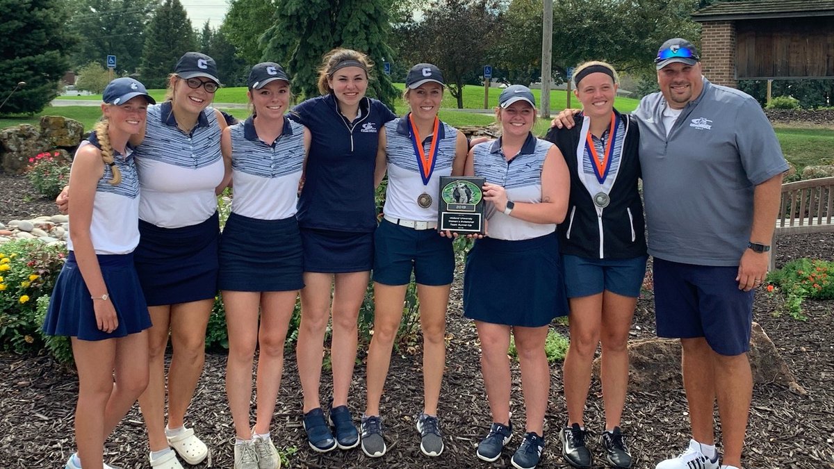 BulldogsRetired's tweet photo. ⛳ The women's @CUNEBulldogGolf team is bringing a trophy back to campus. Led by Kendra Placke and Murphy Sears, the Bulldogs placed second at the Midland Invite.

RECAP: https://t.co/ysIFckmP5b. https://t.co/6veRqoSLk4