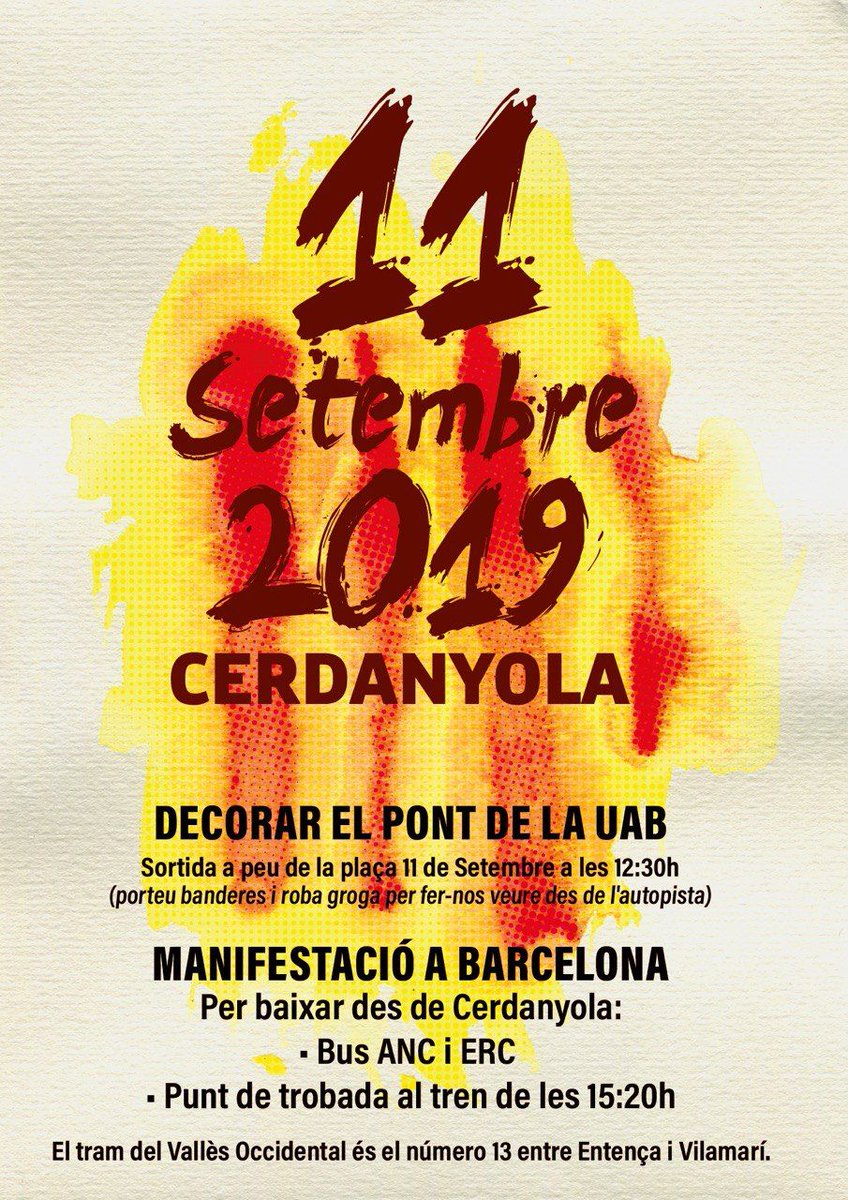 CxInd's tweet photo. #objectiuindependencia Què faràs aquest 11 de setembre, et quedaràs a casa per donar-li la raó  a aquells que diuen que som menys? Nosaltres, a les 9h estarem a la pça 11 de setembre. #HoTornaremAFer https://t.co/455DMj7kus